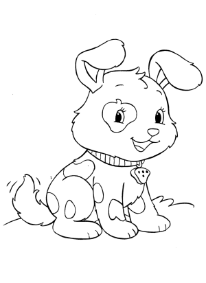 cachorro moranguinho colorir