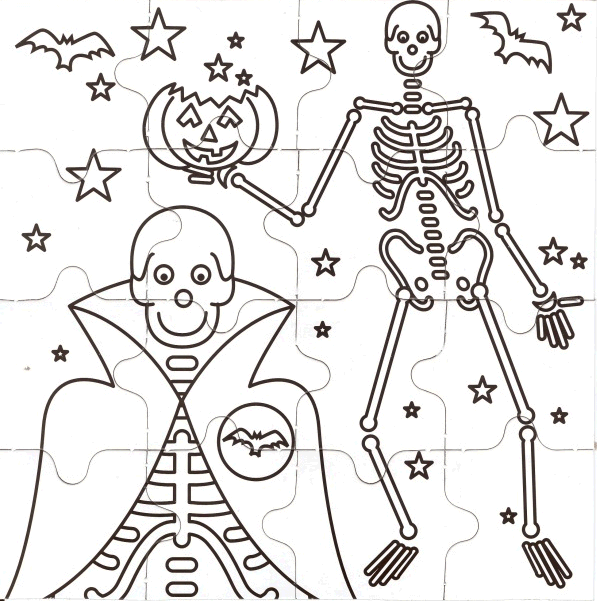 halloween scenery coloring pages - photo #29