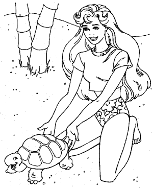 desenho para colorir da Barbie