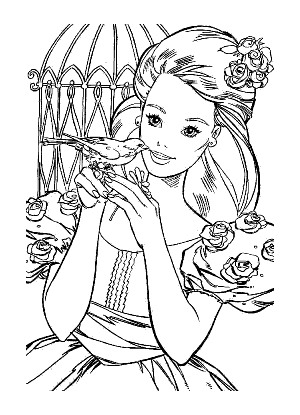 desenhos Barbie para colorir