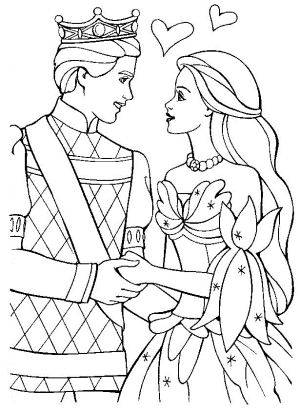 desenho para colorir Barbie