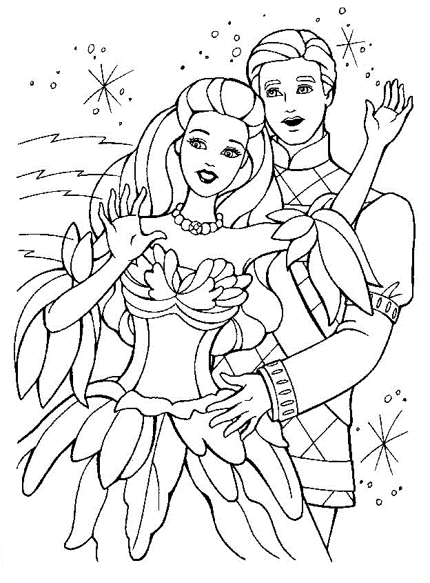 imagem para colorir da barbie