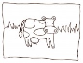 imagens vaca para pintar