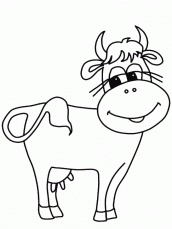 vaca para colorir e imprimir