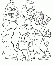 desenho de inverno para colorir