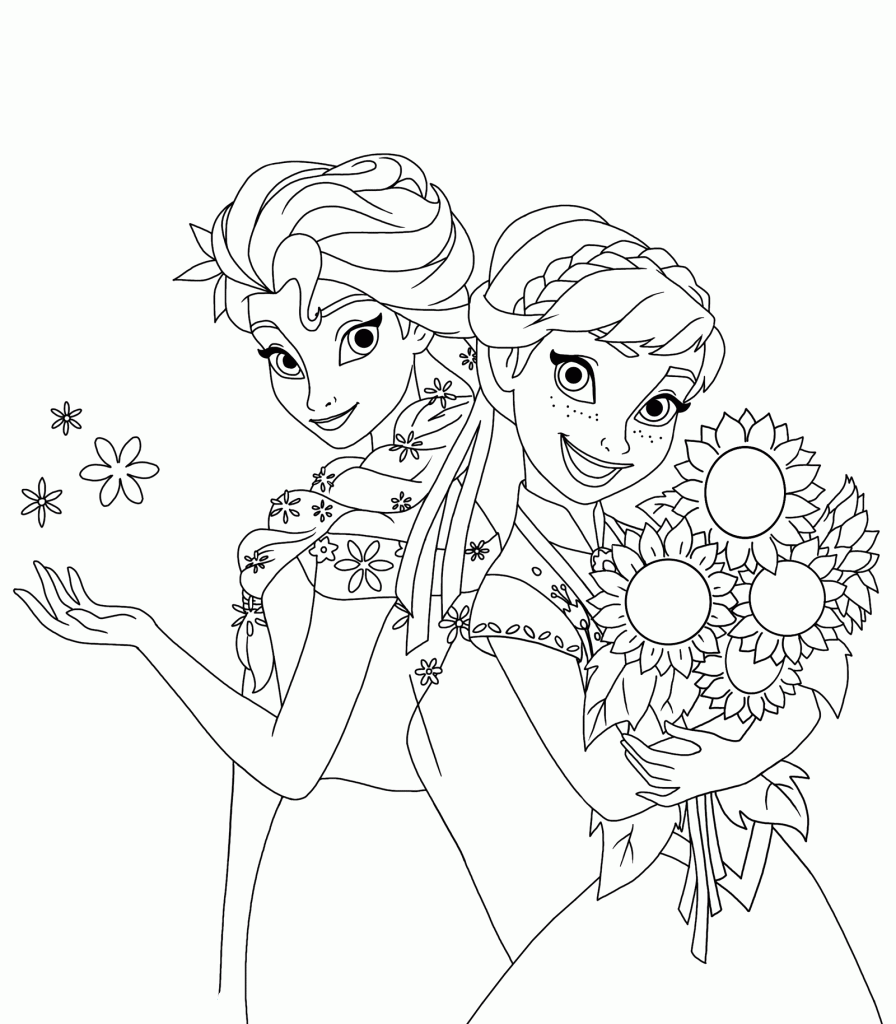 desenhos para colorir de frozen uma febre congelante