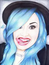 Desenhos da Demi Lovato para colorir 01
