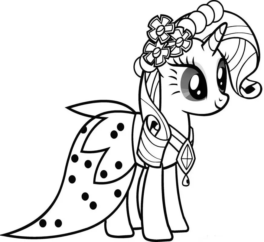 rarity coloring pages equestria girls - photo #10