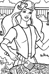 desenhos da barbie para colorir