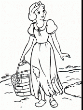 branca de neve desenho colorir pintar