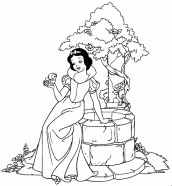 branca de neve desenho pintar imprimir