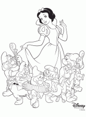 desenho colorir branca de neve