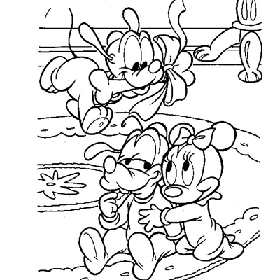 desenho colorir dia das criancas mickey