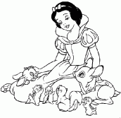 desenho colorir imprimir branca de neve