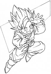 desenho colorir imprimir dragon ball