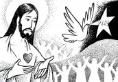desenho colorir jesus e o amor