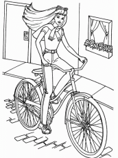 desenho da bicicleta da barbie