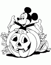 desenho halloween mickey