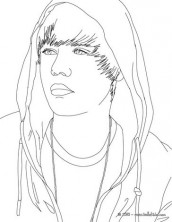 desenho justin bieber colorir imprimir