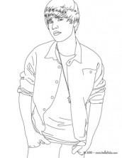 desenho justin bieber pintar colorir