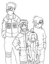 desenho para colorir imprimir naruto