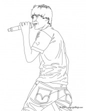 desenho pintar colorir imprimir justin bieber