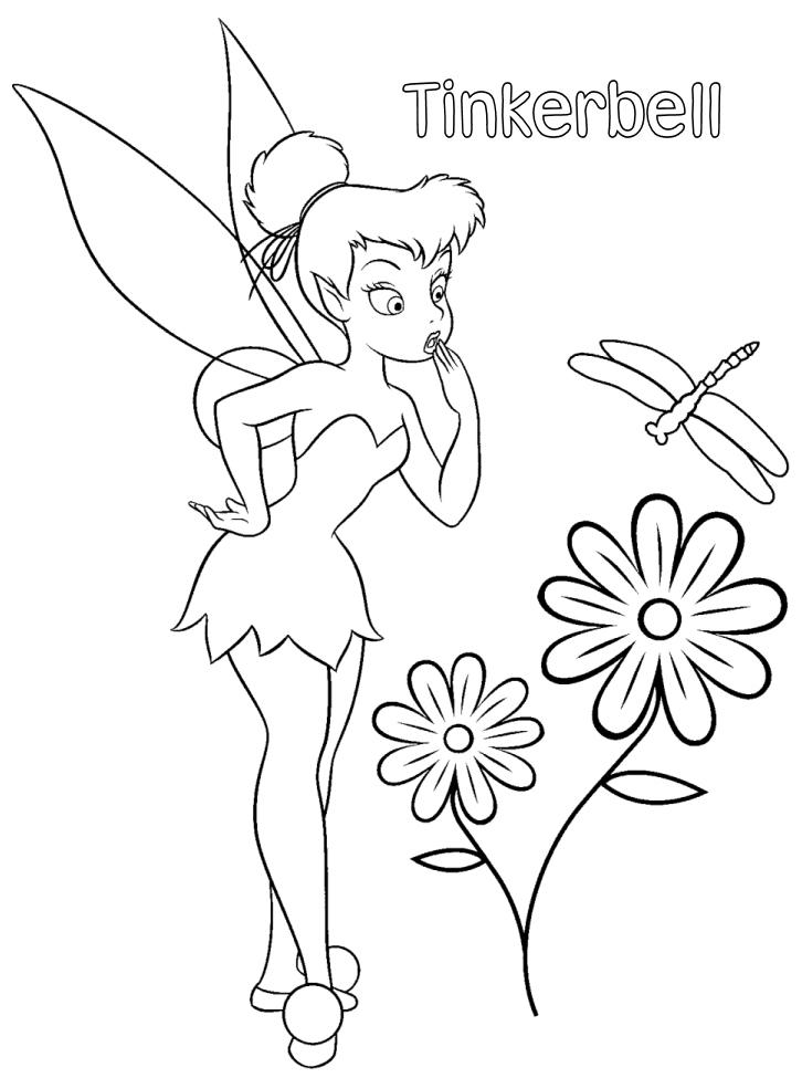 desenho tinker bell colorir imprimir