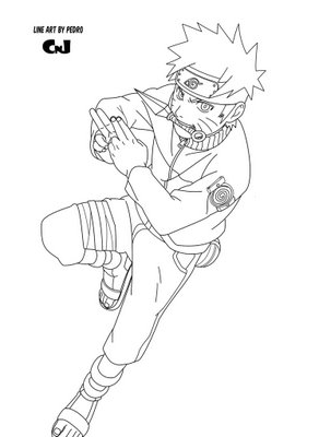 desenhos do naruto para colorir