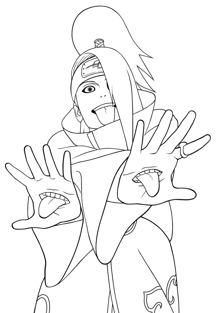 desenhos do naruto para imprimir pintar