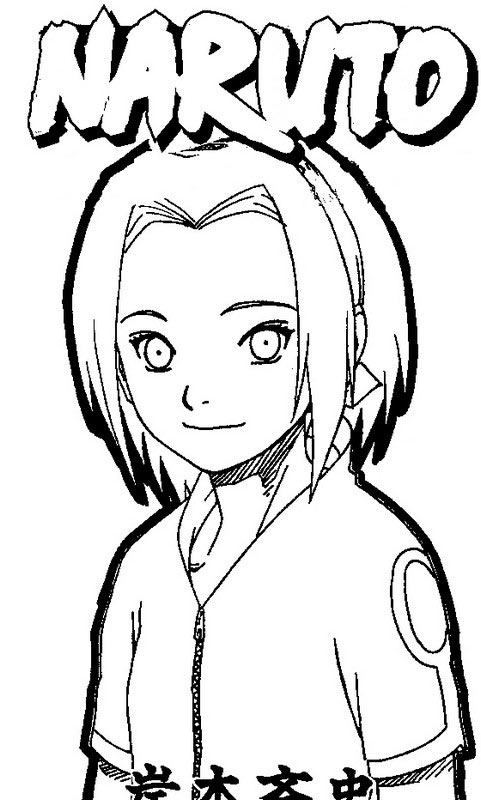 Desenho de Sakura do Naruto