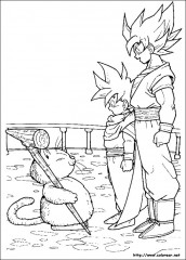 dragon ball z desenhos pintar imprimir