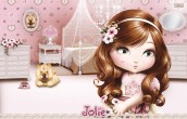 festa infantil da jolie painel