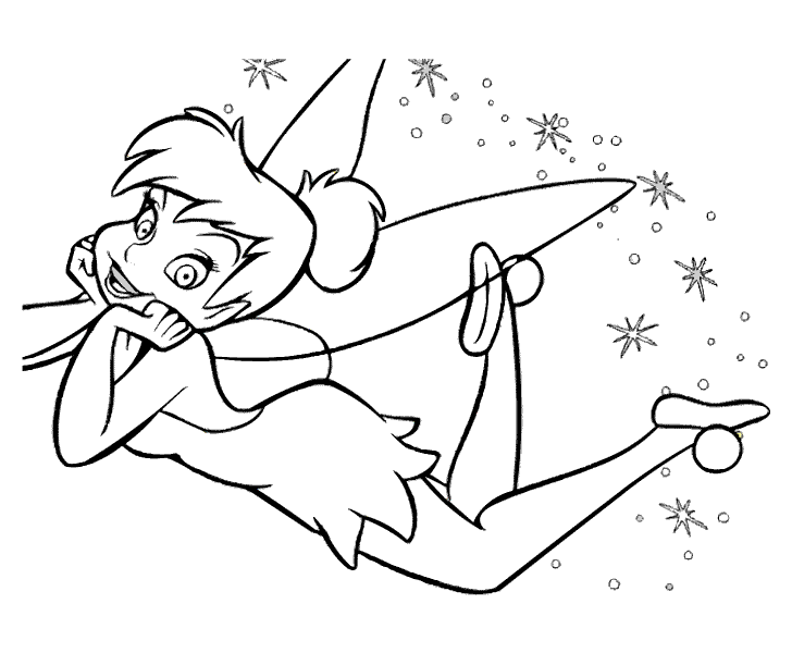 fotos tinker bell para colorir