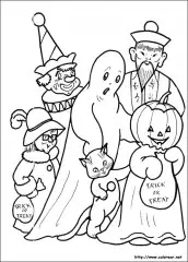 halloween desenho colorir fantasmas