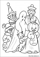 halloween desenho colorir fantasmas