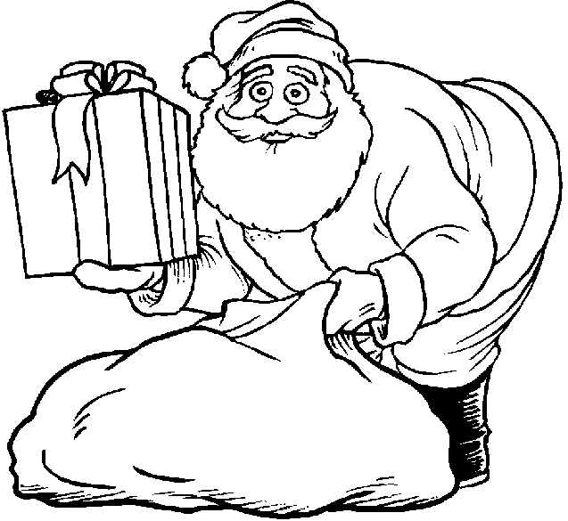 imagens do papai noel colorir desenho