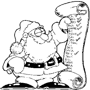 imagens do querido papai noel para colorir