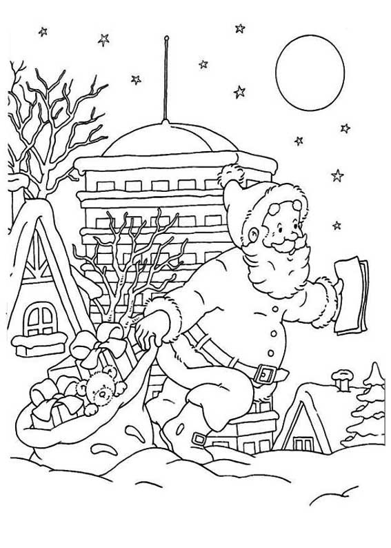 jogos papai noel para colorir desenhos