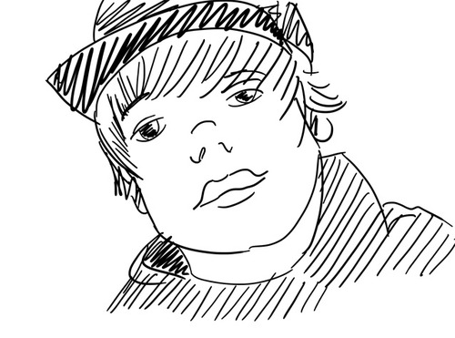 justin bieber desenhar colorir