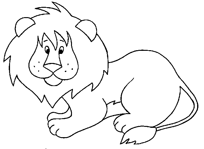 leao desenho colorir