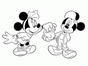 mickey e minnie caramelo desenho colorir