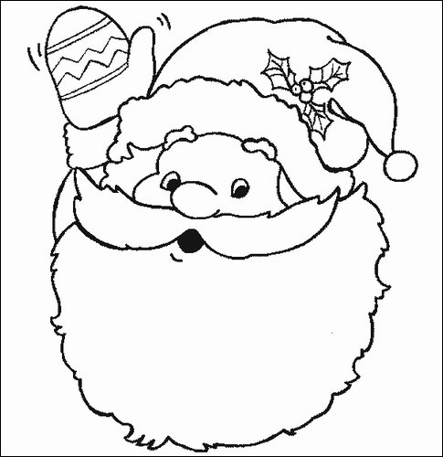 papai noel para colorir