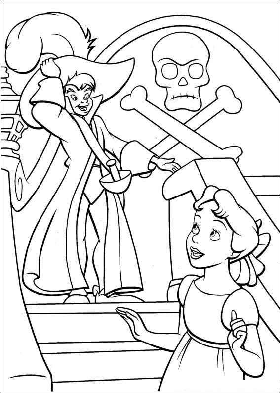 peter pan desenho para colorir