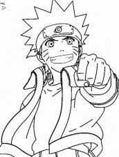 pintar desenho do naruto