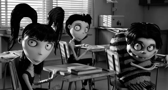 sala de aula Frankenweenie filme disney