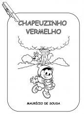 turma da monica chapeuzinho vermelho colorir 01