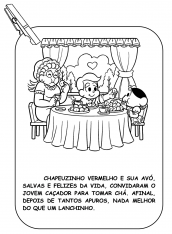 turma da monica chapeuzinho vermelho colorir 15