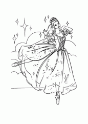 barbie bailarina para colorir