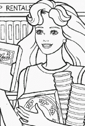 barbie comprar colorir