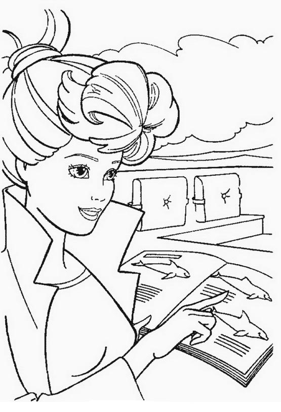 barbie girl para colorir
